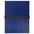 EXACOMPTA Chemise extensible à rabat jusque 13 cm, fermeture à sangle Velcro, capacité 1000 feuilles A4 - Bleu (lot de 10) - 1
