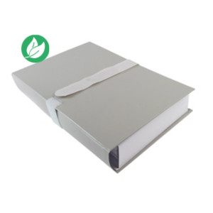 Exacompta Chemise extensible à rabat jusque 13 cm - Fermeture sangle Velcro - Capacité 1000 feuilles A4 - Gris Exacompta Chemise extensible à rabat jusque 13 cm - Fermeture sangle Velcro - Capacité 1000 feuilles A4 - Gris