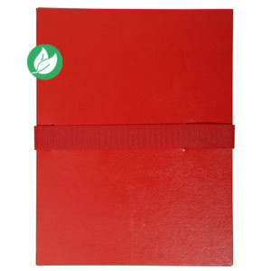 Exacompta Chemise extensible à rabat jusque 13 cm - Fermeture sangle Velcro - Capacité 1000 feuilles A4 - Rouge Exacompta Chemise extensible à rabat jusque 13 cm - Fermeture sangle Velcro - Capacité 1000 feuilles A4 - Rouge