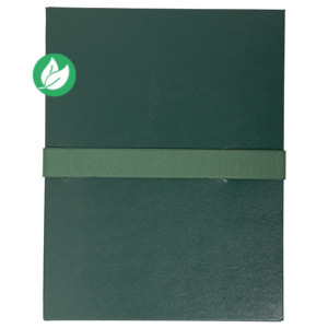Exacompta Chemise extensible à rabat jusque 13 cm - Fermeture sangle Velcro - Capacité 1000 feuilles A4 - Vert Foncé Exacompta Chemise extensible à rabat jusque 13 cm - Fermeture sangle Velcro - Capacité 1000 feuilles A4 - Vert Foncé