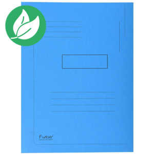 Exacompta Chemise Forever® A4 à 2 rabats avec lignes imprimées, 200 feuilles 240 x 320 mm, carton comprimé recyclé, bleu - Lot de 50 Exacompta Chemise Forever® A4 à 2 rabats avec lignes imprimées, 200 feuilles 240 x 320 mm, carton comprimé recyclé, bleu - Lot de 50