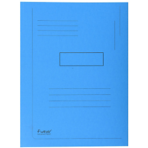 Exacompta Chemise Forever® A4 à 2 rabats avec lignes imprimées, 200 feuilles 240 x 320 mm, carton comprimé recyclé, bleu Exacompta Chemise Forever® A4 à 2 rabats avec lignes imprimées, 200 feuilles 240 x 320 mm, carton comprimé recyclé, bleu