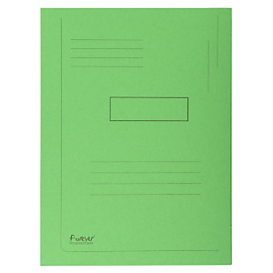 Exacompta Chemise Forever® A4 à 2 rabats avec lignes imprimées, 200 feuilles, 240 x 320 mm, carton comprimé recyclé, vert - Lot de 50 Exacompta Chemise Forever® A4 à 2 rabats avec lignes imprimées, 200 feuilles, 240 x 320 mm, carton comprimé recyclé, vert - Lot de 50