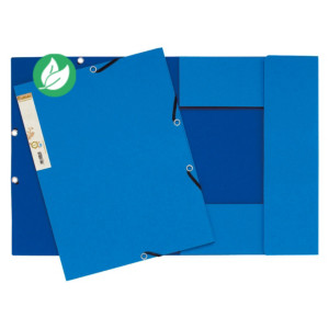 Exacompta Chemise Forever® A4 à 3 rabats et à élastiques, 225 feuilles, 240 x 320 mm, carte recyclée Bleu clair Exacompta Chemise Forever® A4 à 3 rabats et à élastiques, 225 feuilles, 240 x 320 mm, carte recyclée Bleu clair