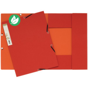 Exacompta Chemise Forever® A4 à 3 rabats et à élastiques, 225 feuilles, 240 x 320 mm, carte recyclée , rouge Exacompta Chemise Forever® A4 à 3 rabats et à élastiques, 225 feuilles, 240 x 320 mm, carte recyclée , rouge