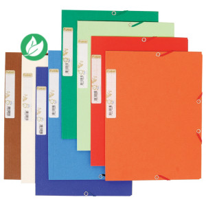 Exacompta Chemise Forever à élastique A4 en carte recyclée - 225 feuilles - Coloris assortis - Lot de 25 Exacompta Chemise Forever à élastique A4 en carte recyclée - 225 feuilles - Coloris assortis - Lot de 25