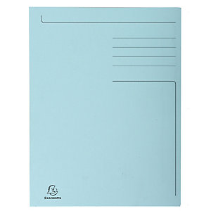 EXACOMPTA Chemise imprimée 3 rabats Forever® 280gm2 - Folio - Bleu clair