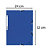 EXACOMPTA Chemise à élastique 3 rabats carte lustrée 355gm2 - A4 - Bleu - 2