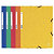 EXACOMPTA Chemise à élastique 3 rabats carte lustrée 355gm2 - A4 - Couleurs assorties - 1