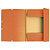 EXACOMPTA Chemise à élastique 3 rabats carte lustrée 355gm2 - A4 - Orange - 2