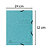 EXACOMPTA Chemise à élastique 3 rabats carte lustrée 355gm2 - A4 - Turquoise - 2