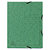 EXACOMPTA Chemise à élastique 3 rabats carte lustrée 355gm2 - A4 - Vert - 1