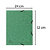 EXACOMPTA Chemise à élastique 3 rabats carte lustrée 355gm2 - A4 - Vert - 2