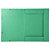 EXACOMPTA Chemise à élastique 3 rabats carte lustrée 600gm2 - A3 - Vert - 3