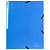 EXACOMPTA Chemise à élastique 3 rabats Polypropylène 5/10e Opaque - A4 - Bleu clair - 1