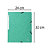 EXACOMPTA Chemise à élastique sans rabat carte lustrée 355gm2 - A4 - Vert - 2