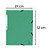 EXACOMPTA Chemise à élastiques 3 rabats carte lustrée 355g/m2 - Vert - 2