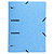EXACOMPTA Chemise à élastiques 3 rabats perforées Punchy Carte lustrée 375g/m2 - A4 - Couleurs assorties - 2