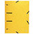 EXACOMPTA Chemise à élastiques 3 rabats perforées Punchy Carte lustrée 375g/m2 - A4 - Couleurs assorties - 3
