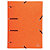 EXACOMPTA Chemise à élastiques 3 rabats perforées Punchy Carte lustrée 375g/m2 - A4 - Couleurs assorties - 4