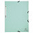 EXACOMPTA Chemise à élastiques carte lustrée 400g/m2 Aquarel - A4 - Vert pastel - 1