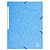EXACOMPTA Chemise à élastiques Maxi capacity carte lustrée 425gm2 - A4 - Turquoise - 1
