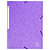 EXACOMPTA Chemise à élastiques Maxi capacity carte lustrée 425gm2 - A4 - Violet - 1