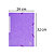 EXACOMPTA Chemise à élastiques Maxi capacity carte lustrée 425gm2 - A4 - Violet - 2