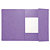 EXACOMPTA Chemise à élastiques Maxi capacity carte lustrée 425gm2 - A4 - Violet - 3