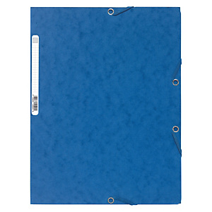 Exacompta Chemise Nature Future® à 3 rabats et à élastiques A4 250 feuilles 240 x 320 mm en carte bleue Exacompta Chemise Nature Future® à 3 rabats et à élastiques A4 250 feuilles 240 x 320 mm en carte bleue