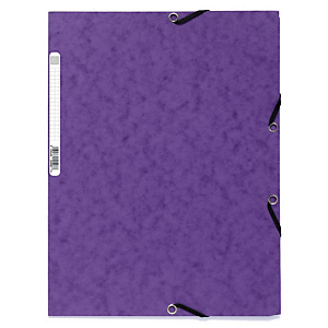 EXACOMPTA Chemise Nature Future® 3 rabats à élastique 250 feuilles A4 24 x 32 cm Carton Violet (Lot de 5) EXACOMPTA Chemise Nature Future® 3 rabats à élastique 250 feuilles A4 24 x 32 cm Carton Violet (Lot de 5)