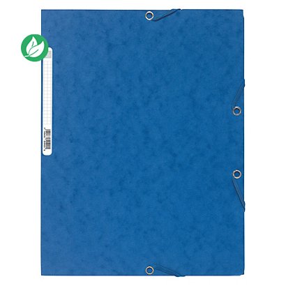 Exacompta Chemise Nature Future® à 3 rabats et à élastiques A4 250 feuilles 240 x 320 mm en carte bleue - 1