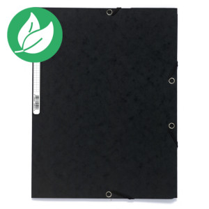 Exacompta Chemise Nature Future® à 3 rabats et à élastiques A4 250 feuilles 240 x 320 mm carton noir Exacompta Chemise Nature Future® à 3 rabats et à élastiques A4 250 feuilles 240 x 320 mm carton noir