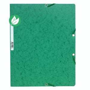 Exacompta Chemise Nature Future A4 à fermeture élastique sans rabat, 250 feuilles, 240 x 320 mm, carte, vert - Lot de 25 Exacompta Chemise Nature Future A4 à fermeture élastique sans rabat, 250 feuilles, 240 x 320 mm, carte, vert - Lot de 25