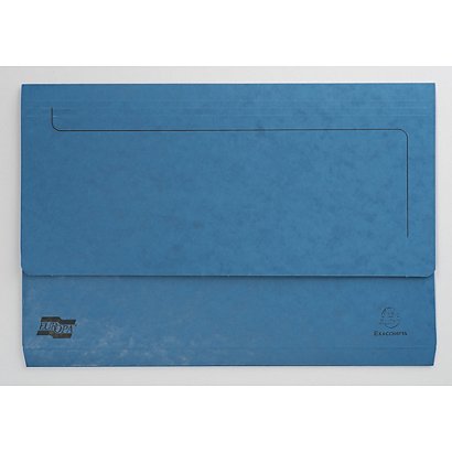 EXACOMPTA Chemise poche NF A4 265g FC - Bleu