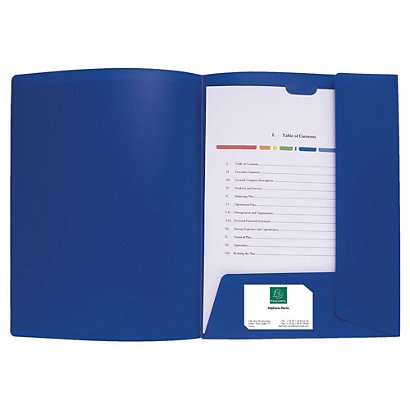 EXACOMPTA Chemise de présentation Kreacover® A4, 100 feuilles, 240 x 320 mm, polypropylène, blanc (Lot de 5)