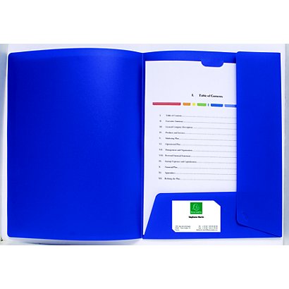 Exacompta Chemise de présentation Kreacover® A4, 100 feuilles, 240 x 320 mm, polypropylène, blanc - 1