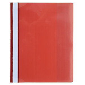 EXACOMPTA Chemise de présentation à lamelles PVC Premium - A4 - Rouge
