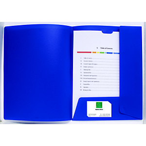 Exacompta Chemise de présentation Kreacover® A4, 100 feuilles, 240 x 320 mm, polypropylène, blanc