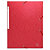 Exacompta Chemise Scotten Nature Future A4 à 3 rabats avec élastiques en carte lustrée - Rouge - 1