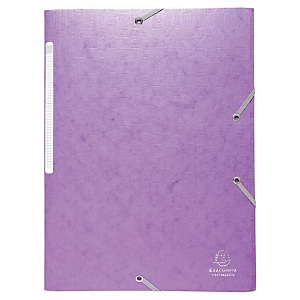 Exacompta Chemise Scotten Nature Future A4 à 3 rabats avec élastiques en carte lustrée - Violet Exacompta Chemise Scotten Nature Future A4 à 3 rabats avec élastiques en carte lustrée - Violet