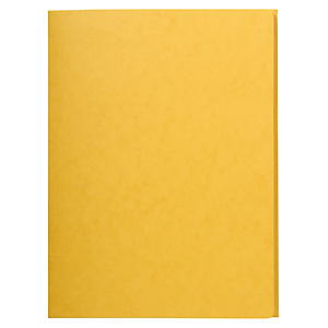 EXACOMPTA Chemise simple sans élastique avec 3 rabats carte lustrée 400gm2 - A4 - Jaune EXACOMPTA Chemise simple sans élastique avec 3 rabats carte lustrée 400gm2 - A4 - Jaune
