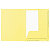 Exacompta Chemises  dossier 2 rabats préimprimée, capacité de 200 feuilles A4, carte 240 x 320 mm, jaune - Lot de 25 - 2