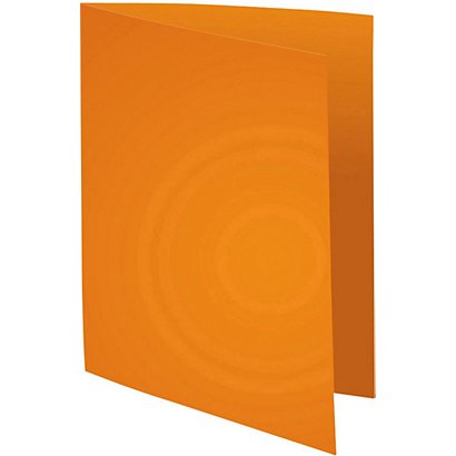 Exacompta Chemises-dossiers toucher Peau d'âne - Carte forte 160g - Orange - 1