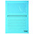 Exacompta Chemises à fenêtre Forever® 80 feuilles A4 130 g/m² carton comprimé recyclé Bleu clair Lot de 100 (Lot de 100) - 1