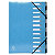 Exacompta Clasificador, A4, cartón, 12 pestañas, azul claro - 1