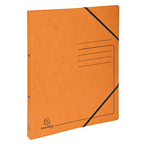 EXACOMPTA Classeur 2 anneaux 15mm carte lustrée imprimée - A4 - Orange