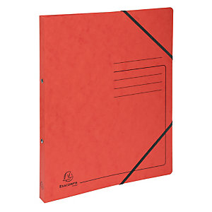 EXACOMPTA Classeur 2 anneaux 15mm carte lustrée imprimée - A4 - Rouge