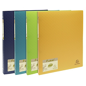 Exacompta Classeur 4 anneaux Forever® A4 en polypropylène recyclé, largeur de dos 20 mm, capacité de 140 feuilles, coloris assortis Exacompta Classeur 4 anneaux Forever® A4 en polypropylène recyclé, largeur de dos 20 mm, capacité de 140 feuilles, coloris assortis