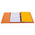 Exacompta Classeur à levier A4 Prem'Touch - Carton robuste 28/10e - Dos 7 cm - Orange - 3